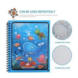 ADKD Pack Of 3 Drawing Magic Water Coloring Books image 3