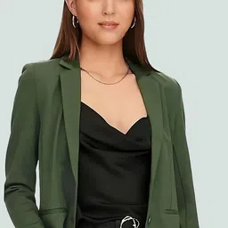 BAESD Notched Lapel Long Sleeves Single Breasted Blazer image 3