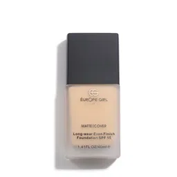 EUROPE GIRL Matte Cover Long-Wear Even Finish SPF15 Foundation 40ml - Light Medium 120 image 2