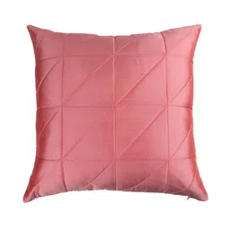 ANS Peach-Coloured 5 Pieces Square Cushion Covers image 2
