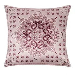 Alina decor Maroon & White 5 Pieces Ethnic Motifs Square Cushion Covers image 2