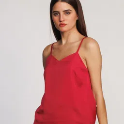 Zink London Solid Shoulder Straps Tank Top image 4