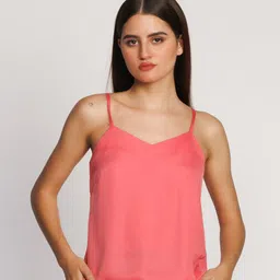 Zink London Solid Shoulder Straps Tank Top image 5