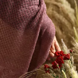 KHALEEJ Women Asymmetric Closure Longline Wool Poncho image 4