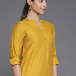 Libas Mandarin Collar Straight Kurta image 2