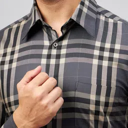 LOUIS STITCH Comfort Tartan Checked Cotton Formal Shirt image 4