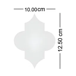 Wall1ders 21 Pieces Gold Toned Jali Patterned Mirror Wall Stickers image 3