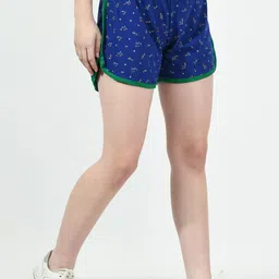 BAESD Women Pack of 3 Conversational Printed High-Rise Pure Cotton Regular Shorts image 5