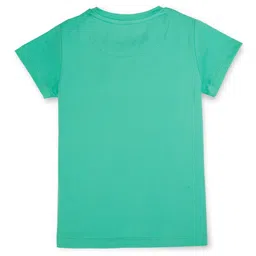 Gini and Jony Girls Floral Printed Round Neck Cotton T-shirt image 2