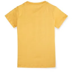 Gini and Jony Girls Typography Printed Cotton T-shirt image 2