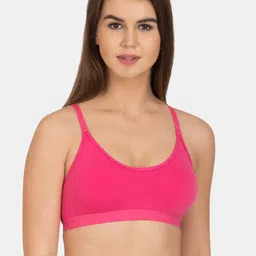 Tweens Pack Of 2 Non Padded Cotton Beginners Sports Bra With All Day Comfort image 5