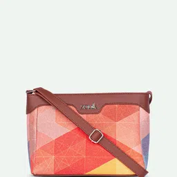 ZOUK GeoOptics Harmony Geometric Printed Structured Sling Bag image 5