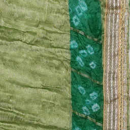 SOUNDARYA Woven Design Art Silk Bandhani Dupatta with Gotta Patti image 2