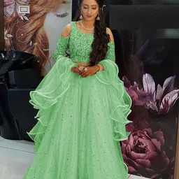 dd's creation Embellished Semi Stitched Lehenga Choli-picture-13