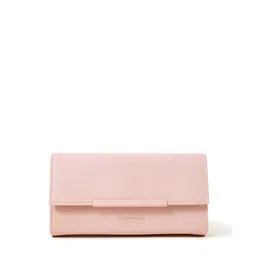 Accessorize London Women'S Pink Clean Pu Bar Clutch image 5