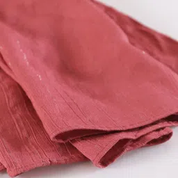 HANDICRAFT PALACE Women Magenta & Silver-Toned Striped Scarf image 2