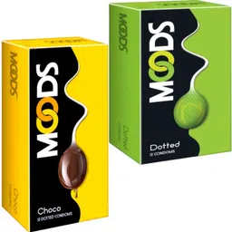 moods COMBO CHOCOLATE & DOTTED CONDOMS FOR ENTERTAINMENT TIME 12 pcs x 2 Condom-picture-39