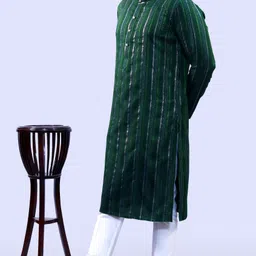tibra collection Men Cotton Blend Kurta Pyjama Ethnic Jacket Set image 5