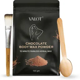 valot Chocolate Flavour Body Wax Powder for Women, Painless Body Hair Removal Wax Powder image 1
