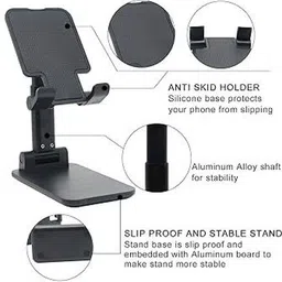 RGV Mobile holder mobile stand for study Black Mobile Holder image 5