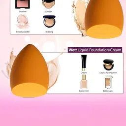 CHANDERKASH Set Of 2 Dab & Blend Beauty Makeup Sponge image 5