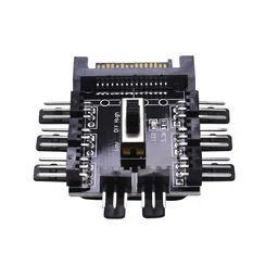 Tishri 8 Port SATA to 3 Pin Fan Splitter image 2