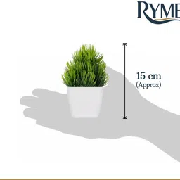ryme Small Set of 8 Artificial Plants Bonsai Wild Artificial Plant with Pot image 2
