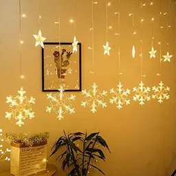 quace 138 LEDs 2.5 m Yellow Flickering, Steady String Rice Lights-picture-26