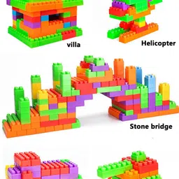 jamfro Best Gift 50+Pcs Building Blocks Puzzle Educational Learning Brain Game Gift Toy image 2