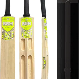 bsm BLADE X NEON BAT Kashmir Willow CricketBat For 15+ Yrs image 1