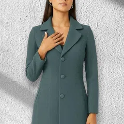 pepzoo Women Solid Double Breasted Casual Blazer-picture-15