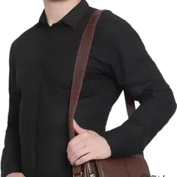 jairaj Brown Men Sling Bag Men Sling Bag extra large side bag for men image 3