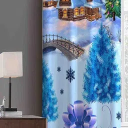 moninfinty 213 cm (7 ft) Door Polyester Room Darkening Curtain Single Curtain-picture-43