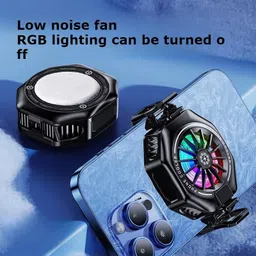 Cubonic GlacierLock TL05A PRO RGB|LED Display|3 Gear Speed with Smart Heat Sync 1 Fan Ergonomic Cooling Pad with Adjustable Height image 3