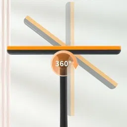 kahan enterprise Kahan 3 in 1 Glass Cleaner Wiper for Windows,Mirrors,Glass,Floor,Stove| 360 Degree Foldable Comfortable Grip Car Windshield Rotating Wiper Double-Layer Sponge Brush| Double Side Design Cleaning Brush image 5