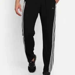 zeffit Men Striped Black Track Pants-picture-12