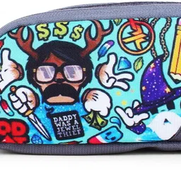 wildmount Girls Green, Grey Cosmetic Bag-picture-26