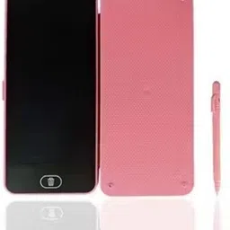 dhakshika Pink 2-in-1 LCD Writing Tablet Pencil Box for Kids Reusable Screen & Stylus Art Plastic Pencil Box image 2
