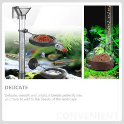 vayinato 2 in 1 Aquarium Fish and Shrimp Food Feeder|Hang on Type|Easy to Attach Aquarium Tool image 4
