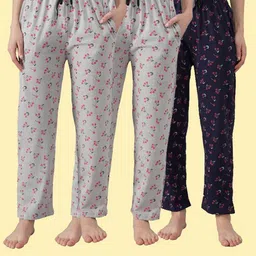 trendy world Pack of 3 Women Pyjama-picture-11