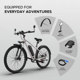 emotorad T-Rex Smart Hardtail MTB e-Cycle with Amigo NXT GPS-Enabled app 27.5 inches 7 Gear Lithium-ion (Li-ion) Electric Cycle image 5