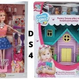 tenmar Cute Doll House with Doll and Fashion Accessories Set for Girls , DS3-picture-30