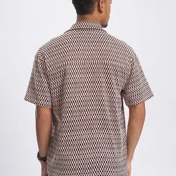 glitchez Men Relaxed Fit Fit Self Design Casual Shirt image 5