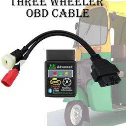 xsentuals Obd Cable + HH Obd Scanner for Three Wheeler auto cable OBD Reader image 1