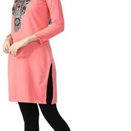 indeweaves Pack of 4 Women Self Design Wool Straight Kurta image 3