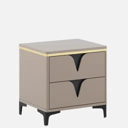 spacewood Royce Bed Side Table In High Gloss Ceramic Finish image 5