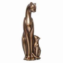 Cat Family Polyresin & Bronze Animal Figurine by eCraftIndia image 4
