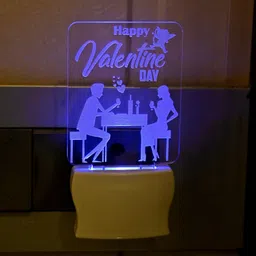 3D Illusion Effect Happy Valentine Day Multi Colour LED Night Lamp Night Lamp-image-66