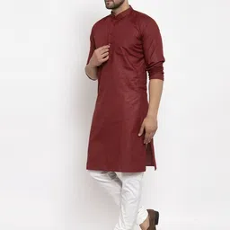 abh lifestyle Men Cotton Blend Kurta Pyjama Set image 4
