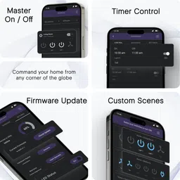 iotics Smart Touch Switch for 7 Lights & 1 Fan, Remote, Mobile App, Alexa & Google Home Smart Switch image 3